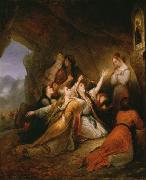Ary Scheffer Greek Women Imploring at the Virgin of Assistance oil painting on canvas